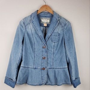 Anthropologie Jean jacket size 6 NWOT